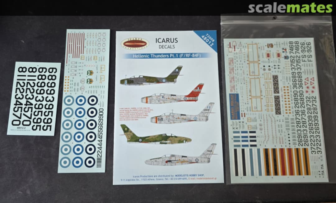 Contents Hellenic Thunders Pt.1 (F/RF-84F) 48012 Icarus Productions Contents Hellenic Thunders Pt.1 (F/RF-84F) 48012 Icarus Productions