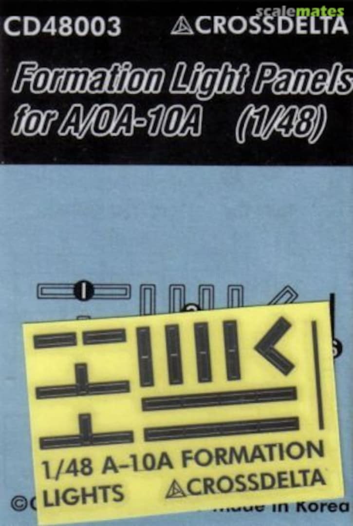 Boxart Formation Light Panels for A-10A OA-10A Warthog CD48003 CROSSDELTA Boxart Formation Light Panels for A-10A OA-10A Warthog CD48003 CROSSDELTA