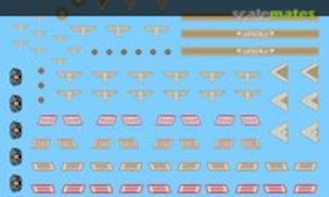 1:35 Afrika Korps Heer uniform patches for artillery troops (Archer FG35052C) FG35052C