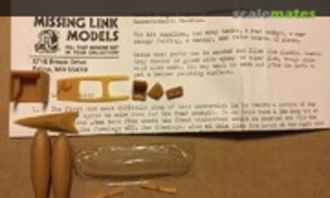 1:48 Me 262B two-seat conversion (Missing Link Models ML0ww) ML0ww