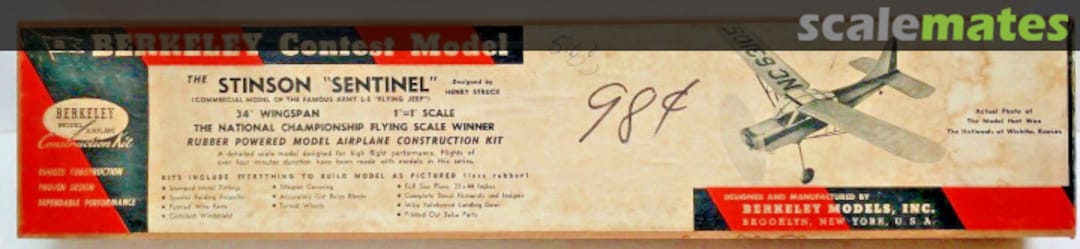 Boxart Stinson Sentinel 4-3 Berkeley Models Boxart Stinson Sentinel 4-3 Berkeley Models