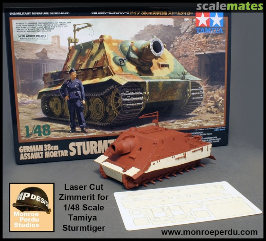 Boxart Sturmtiger Zimmerit MPD-086 Monroe Perdu Studios Boxart Sturmtiger Zimmerit MPD-086 Monroe Perdu Studios