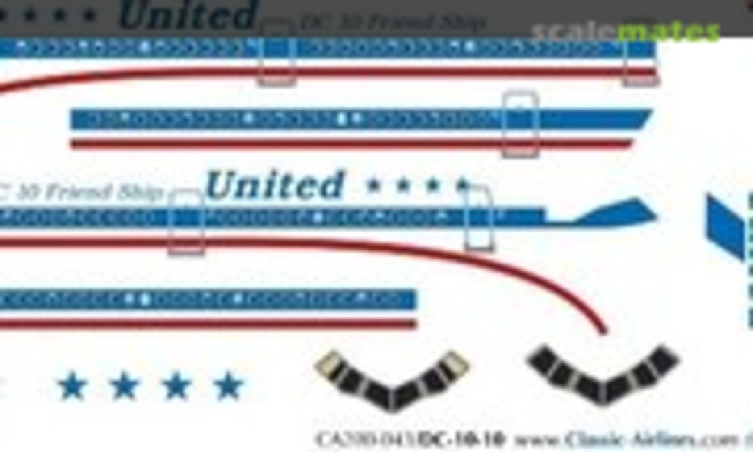 1:200 United (del) DC10 (Classic Airlines CA200-043) CA200-043