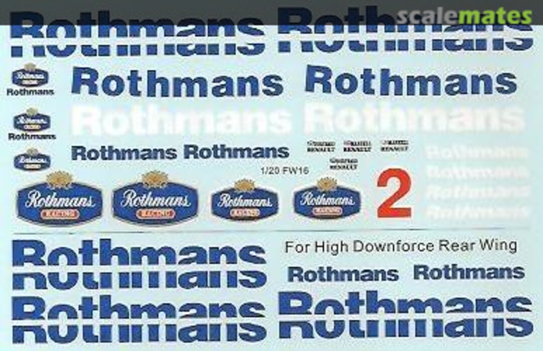 Boxart Williams FW 16 Renault MSMD150 HKD6 MSM Creation