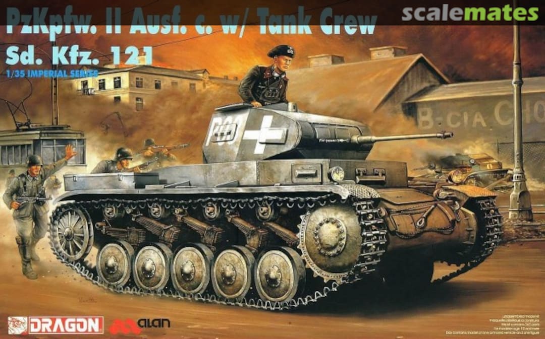 Boxart Pz.Kpfw. II Ausf. c w/Tank crew 9026 Dragon Boxart Pz.Kpfw. II Ausf. c w/Tank crew 9026 Dragon