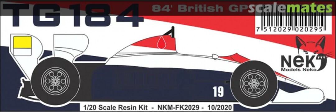 Boxart Toleman TG184 NKM-FK2029 Neko Models