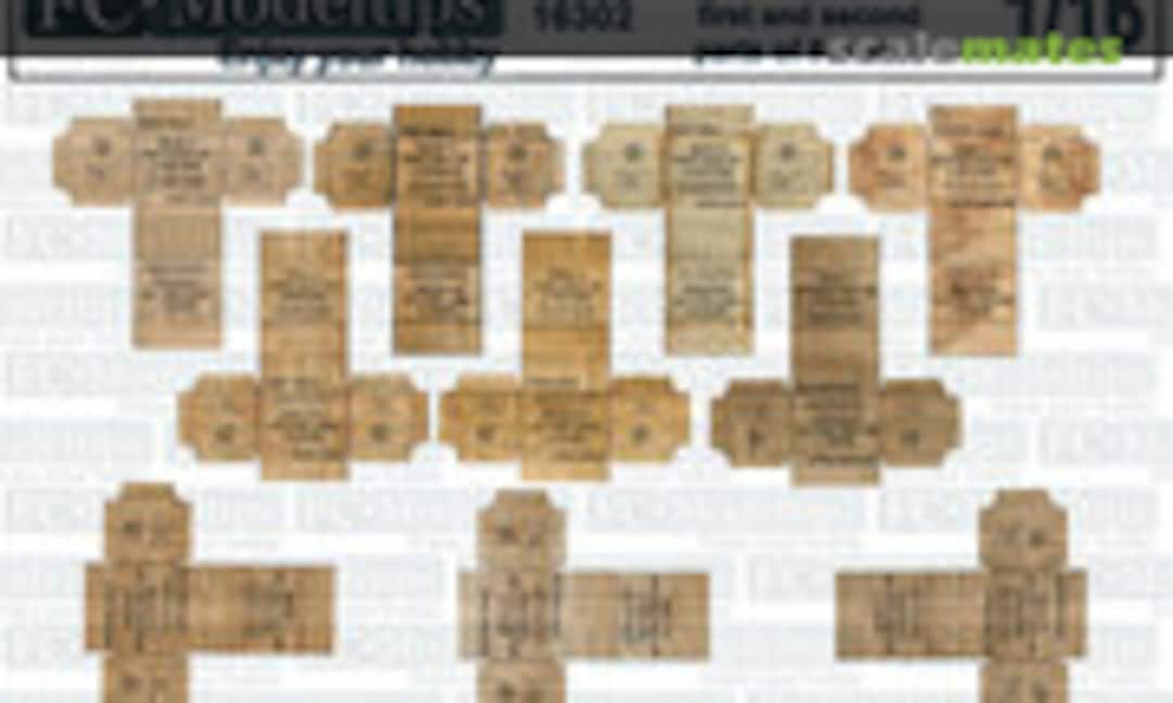 1:16 5 in 1 ration cartons. US army WWII (FC Model Trend 16302) 16302