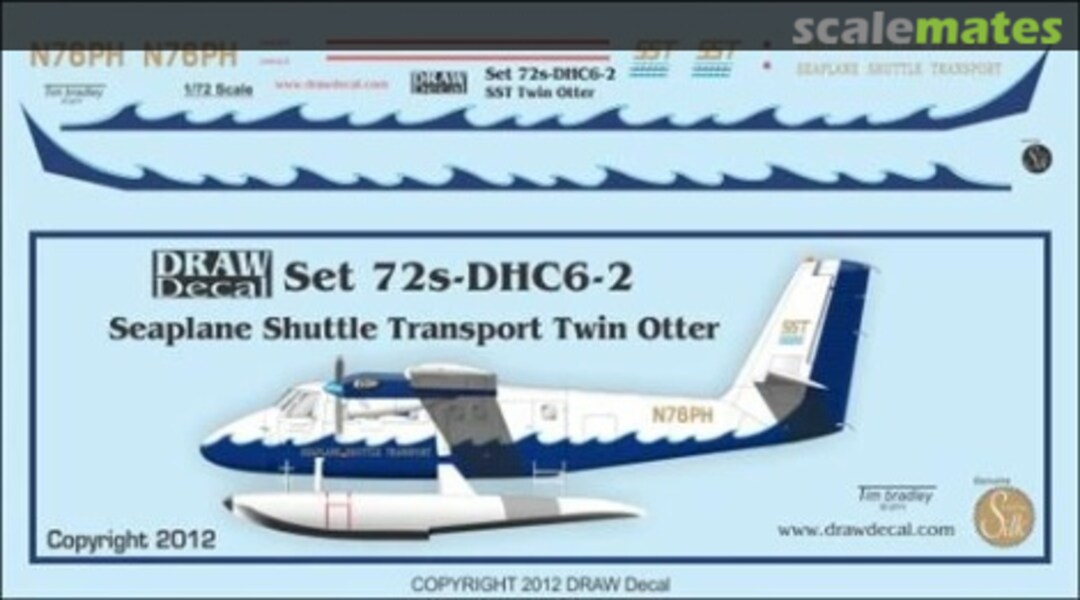 Boxart Seaplane Shuttle Transport Twin Otter 72-DHC6-2 Draw Decal Boxart Seaplane Shuttle Transport Twin Otter 72-DHC6-2 Draw Decal