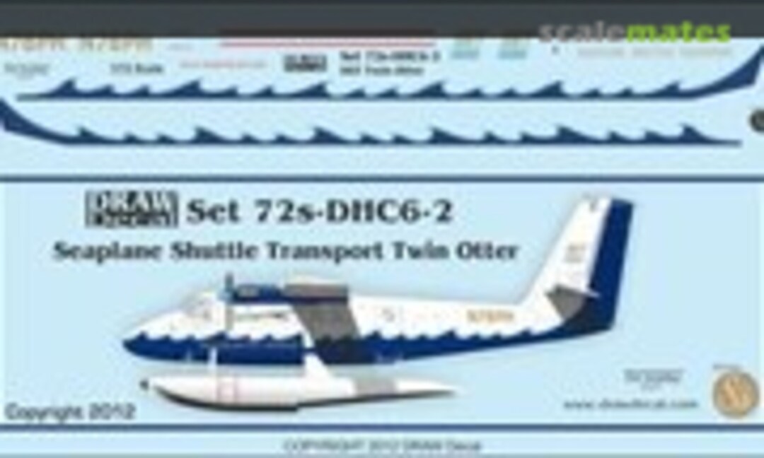 1:72 Seaplane Shuttle Transport Twin Otter (Draw Decal 72-DHC6-2) 72-DHC6-2