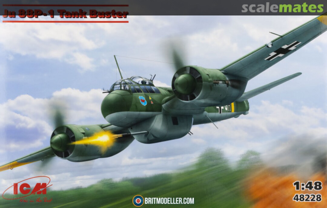 Boxart Ju 88P-1 'Tank Buster' 48228 ICM Boxart Ju 88P-1 'Tank Buster' 48228 ICM
