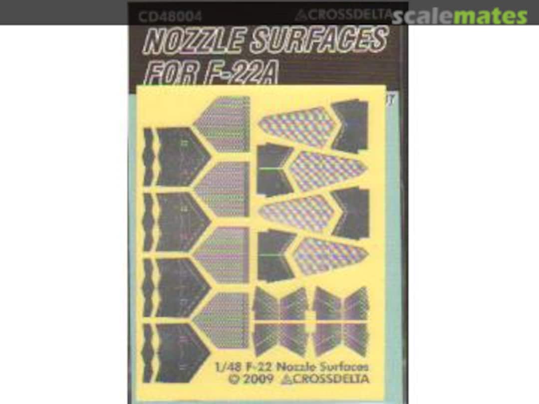 Boxart F-22A Raptor Nozzle Surfaces CD48004 CROSSDELTA Boxart F-22A Raptor Nozzle Surfaces CD48004 CROSSDELTA