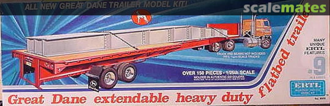 Boxart Extendable Heavy Duty Flatbed Trailer 8009 ERTL Boxart Extendable Heavy Duty Flatbed Trailer 8009 ERTL