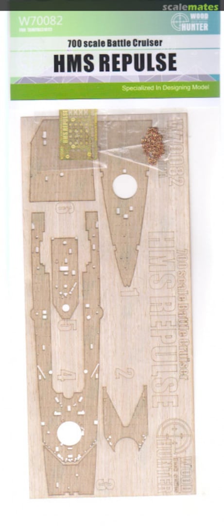 Boxart HMS Repulse Wooden Deck W70082 Wood Hunter Boxart HMS Repulse Wooden Deck W70082 Wood Hunter
