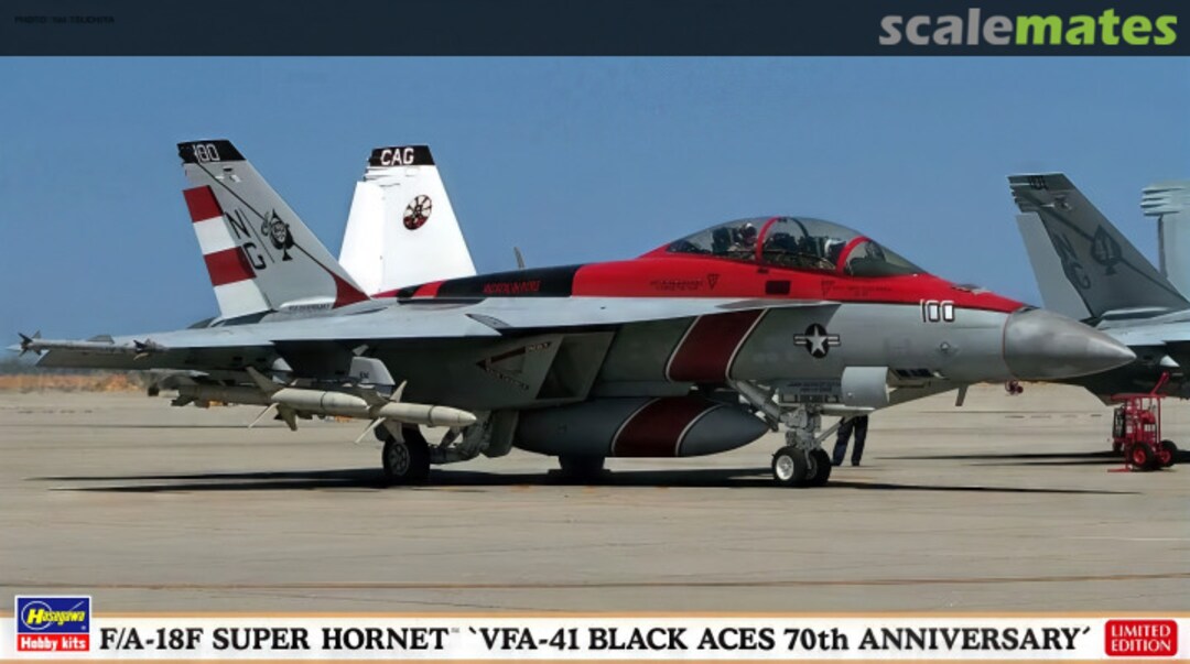 Boxart F/A-18F Super Hornet `VFA-41 Black Aces 70th Anniversary´ 02184 Hasegawa Boxart F/A-18F Super Hornet `VFA-41 Black Aces 70th Anniversary´ 02184 Hasegawa