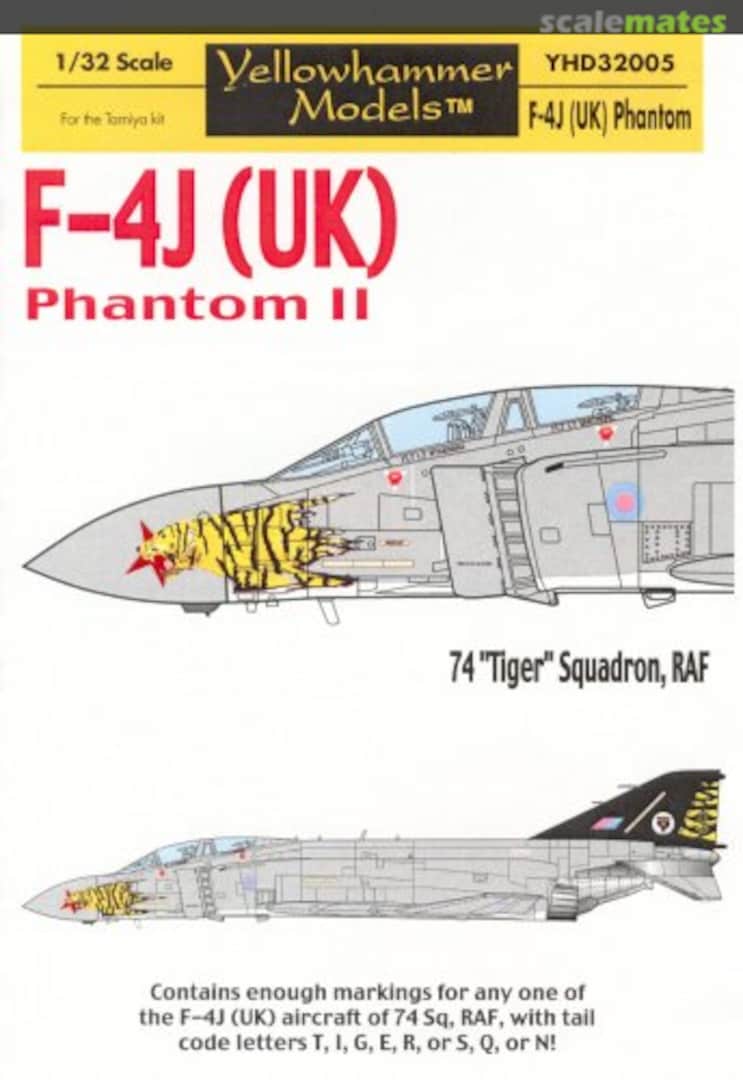 Boxart F-4J (UK) Phantom YHD32005 Yellowhammer Models Boxart F-4J (UK) Phantom YHD32005 Yellowhammer Models