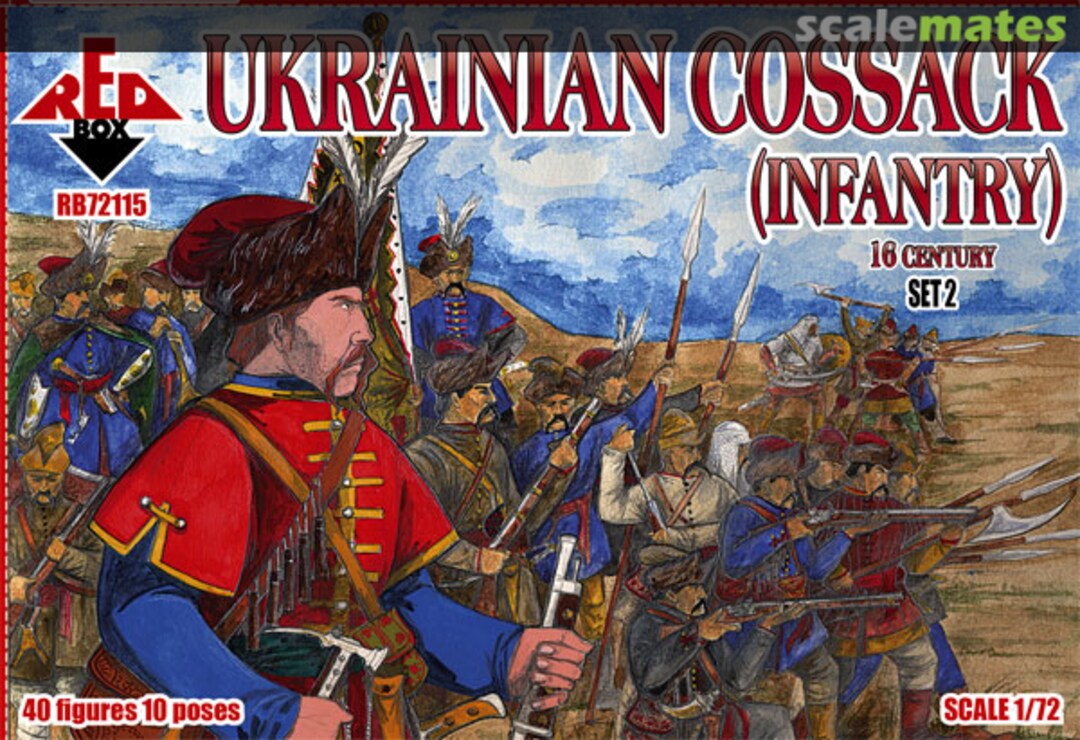 Boxart Ukrainian Cossack Infantry Set 2 RB72115 Red Box Boxart Ukrainian Cossack Infantry Set 2 RB72115 Red Box