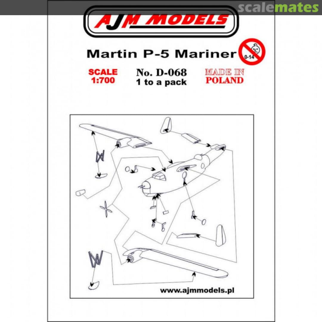 Boxart Martin P-5 Mariner D-068 AJM Models Boxart Martin P-5 Mariner D-068 AJM Models