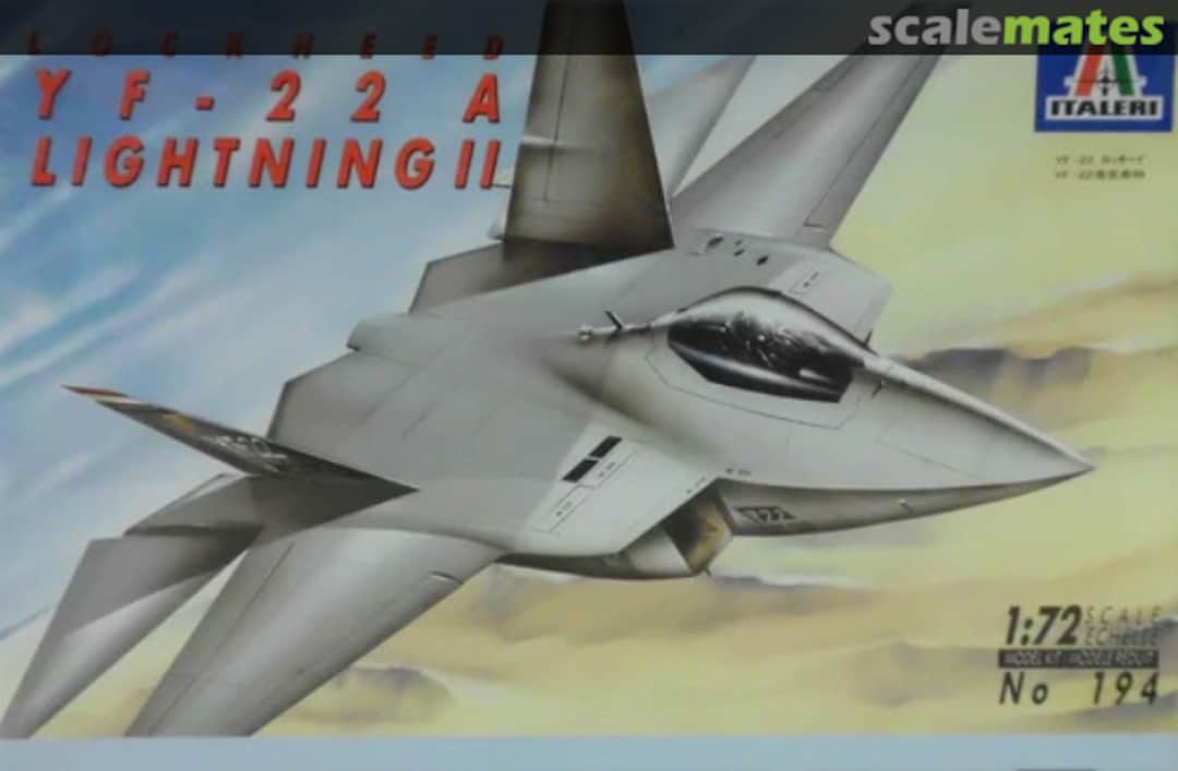 Boxart Lockheed YF-22A Lightning II 194 Italeri Boxart Lockheed YF-22A Lightning II 194 Italeri