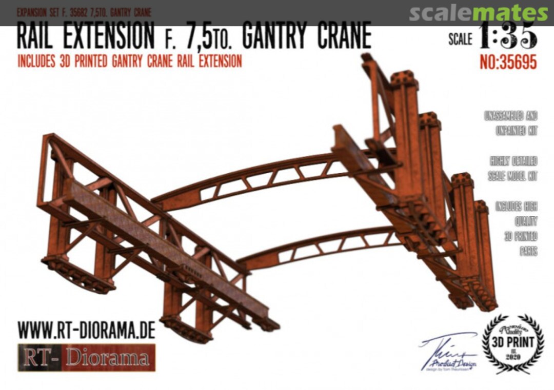 Boxart Rail Extension for 7,5to Gantry Crane 35695 RT-Diorama Boxart Rail Extension for 7,5to Gantry Crane 35695 RT-Diorama