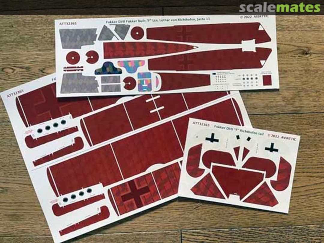 Boxart Fokker D.VII (Fokker built) Ltn Lothar von Richthofen, Jasta 11 (red) ATT32365 Aviattic Boxart Fokker D.VII (Fokker built) Ltn Lothar von Richthofen, Jasta 11 (red) ATT32365 Aviattic