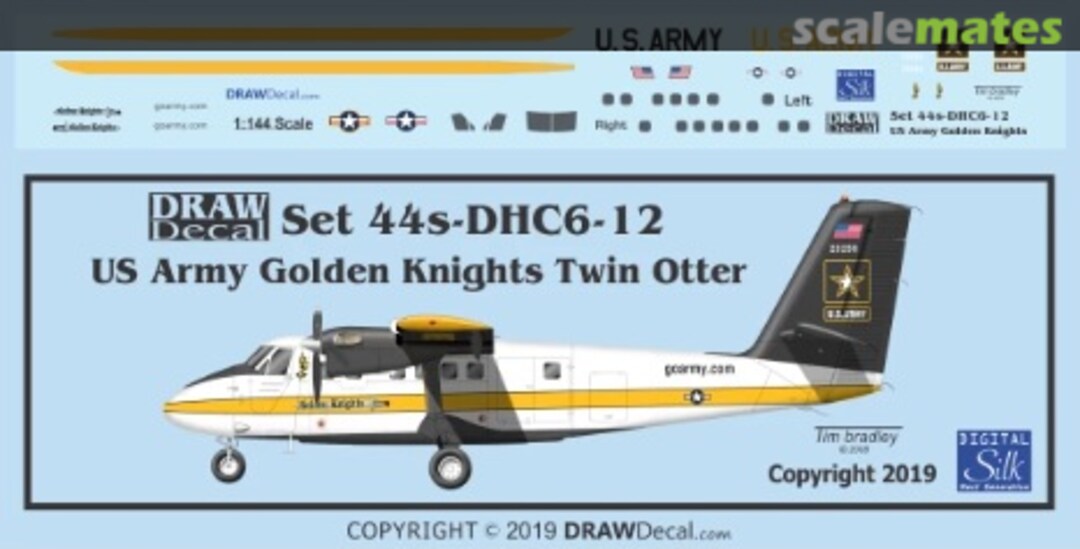 Boxart US Army Golden Knights Twin Otter 44-DHC6-12 Draw Decal Boxart US Army Golden Knights Twin Otter 44-DHC6-12 Draw Decal