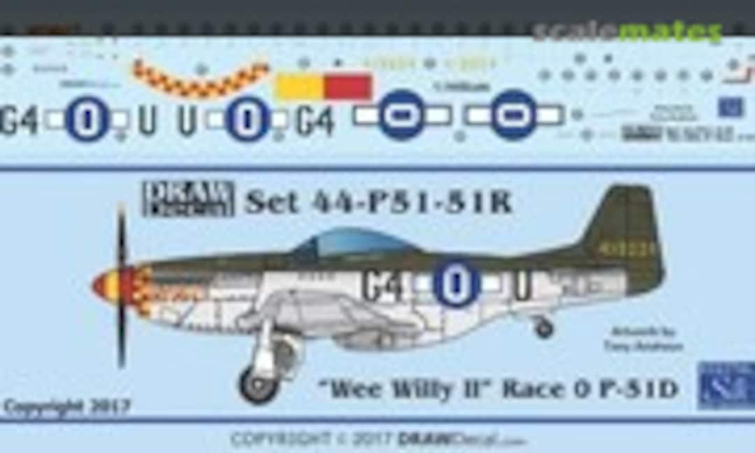 1:144 P-51D “Wee Willy II” Race 0 (Draw Decal 44-P51-51R) 44-P51-51R