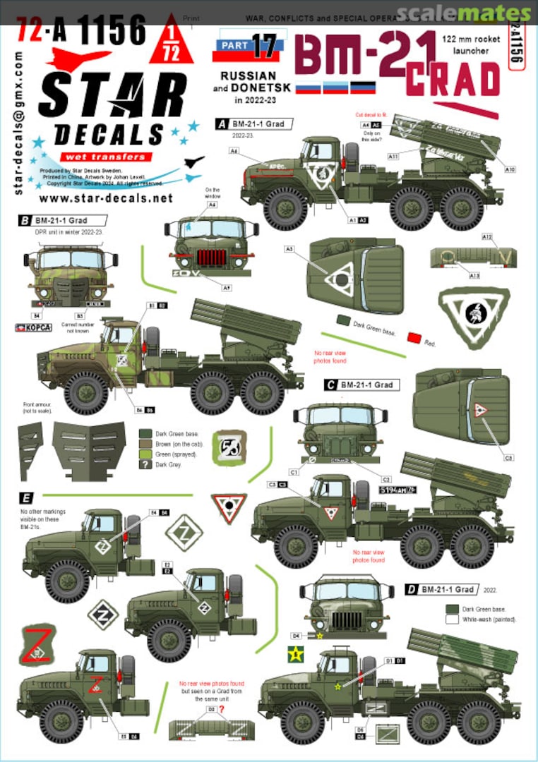 Boxart War, Conflicts and Special Operations in Ukraine Part 17 72-A1156 Star Decals Boxart War, Conflicts and Special Operations in Ukraine Part 17 72-A1156 Star Decals