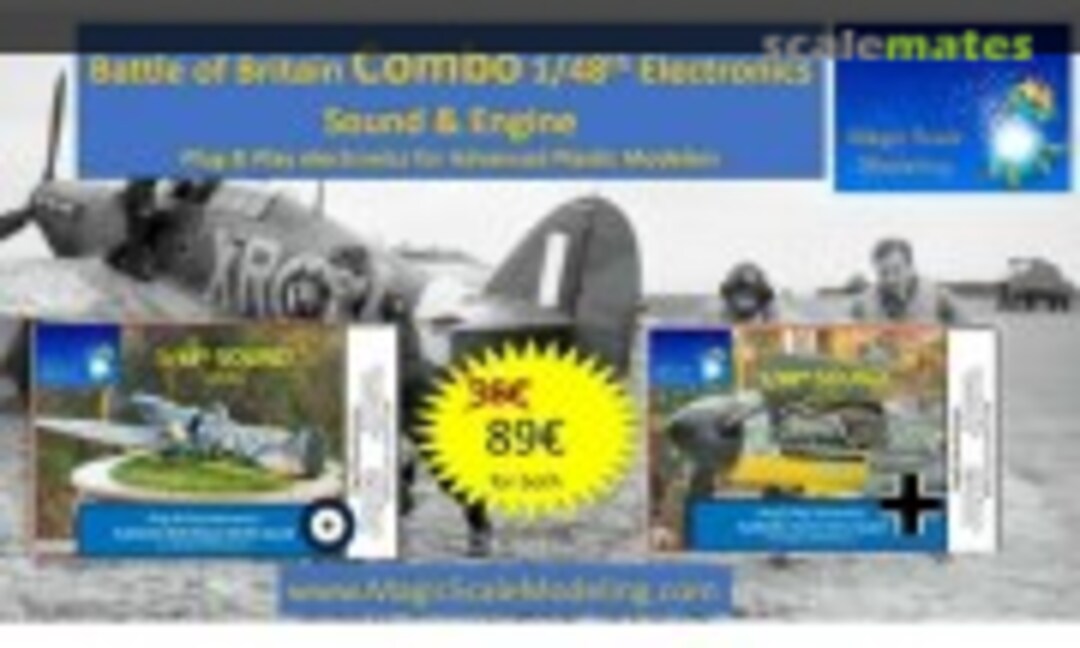 1:48 Battle of Britain Combo - Engine sounds (Magic Scale Modeling MSM-070) MSM-070