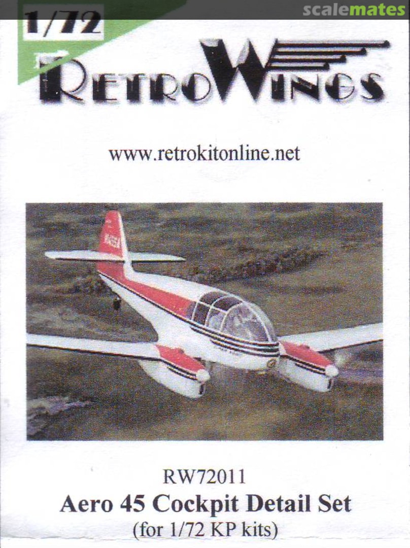 Boxart Aero 45 Cockpit Detail Set RW72011 RetroWings Boxart Aero 45 Cockpit Detail Set RW72011 RetroWings