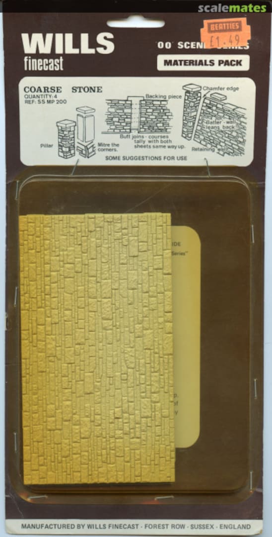 Boxart Coarse Stone SS MP 200 WILLS Boxart Coarse Stone SS MP 200 WILLS