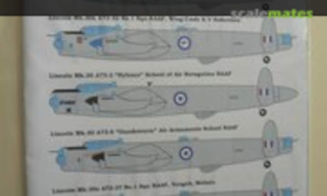 1:72 Avro/GAF Lincoln Mk.30/Mk.30a RAAF (Aussie Decals A72068) A72068