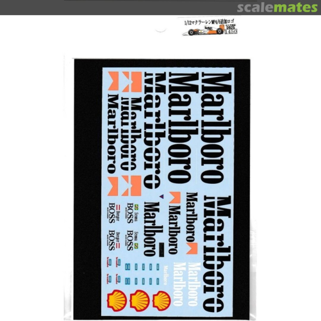 Boxart McLaren MP4/6 Additional Logo for Tamiya D925 Museum collection Boxart McLaren MP4/6 Additional Logo for Tamiya D925 Museum collection