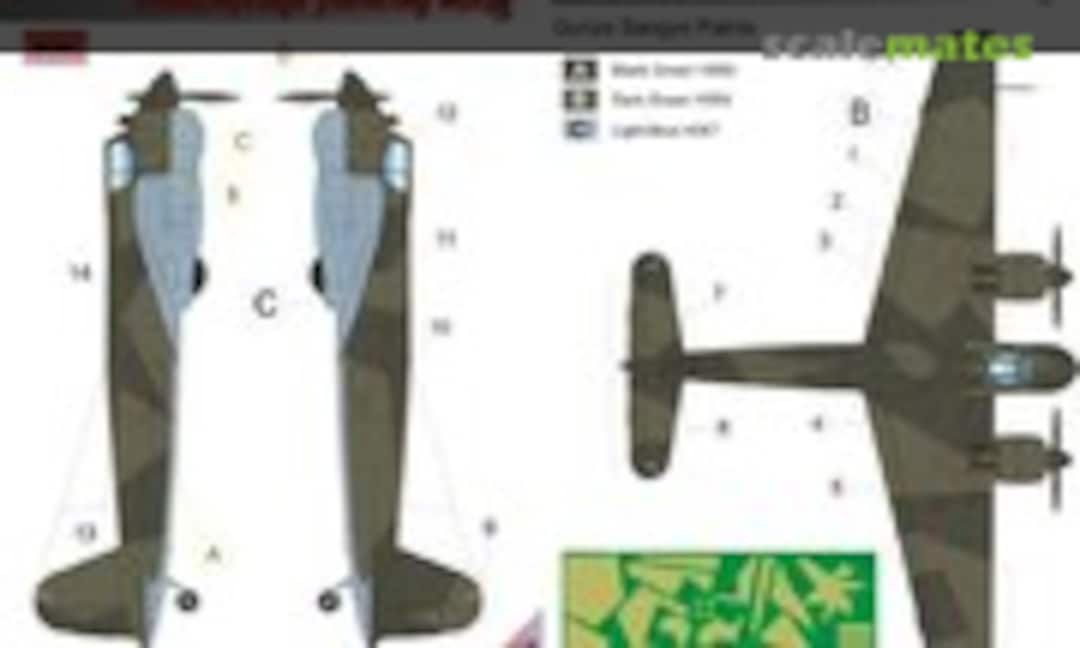 1:72 Henschel Hs-129B camouflage pattern paint mask (LF Models M7261) M7261