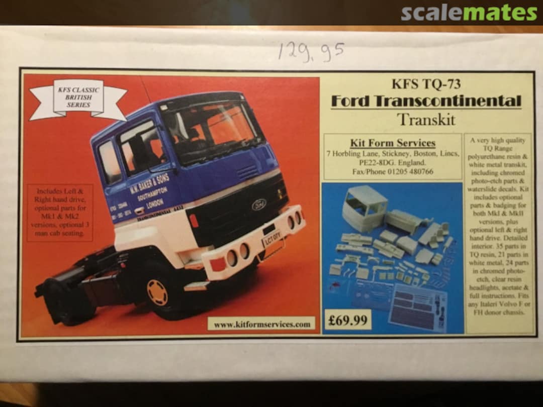 Boxart Ford Transcontinental TQ-73 Kit Form Services Boxart Ford Transcontinental TQ-73 Kit Form Services