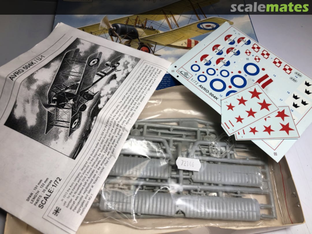 Contents Avro 504K / U-1 72146 Amodel Contents Avro 504K / U-1 72146 Amodel