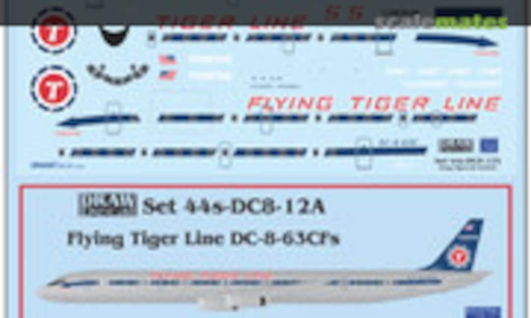 1:144 Flying Tigers DC-8-63F (Draw Decal 44s-DC8-12A) 44s-DC8-12A