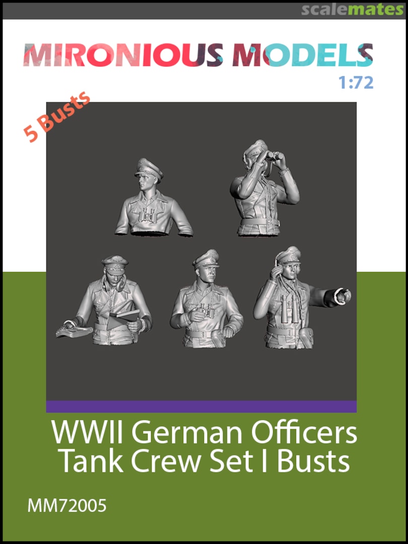 Boxart WWII German Officers Tank Crew Set I Bust MM72005 Mironious Models Boxart WWII German Officers Tank Crew Set I Bust MM72005 Mironious Models