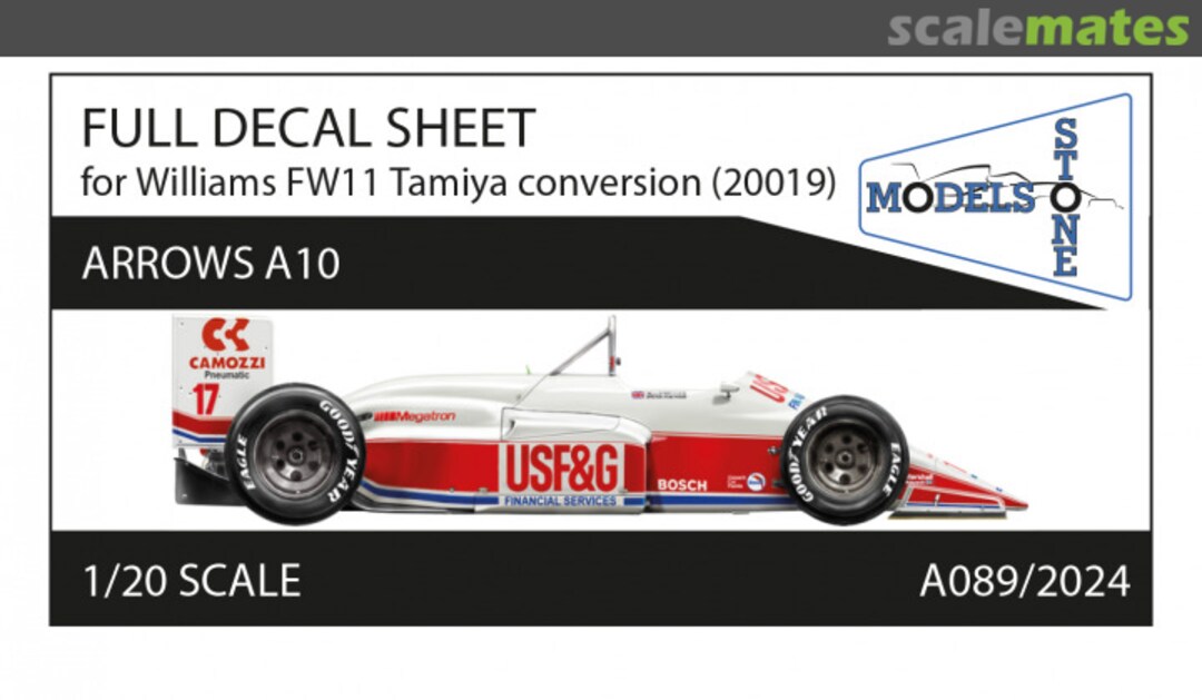 Boxart Full Decal Sheet for Arrows A10 A089/2024 Stone Models Boxart Full Decal Sheet for Arrows A10 A089/2024 Stone Models