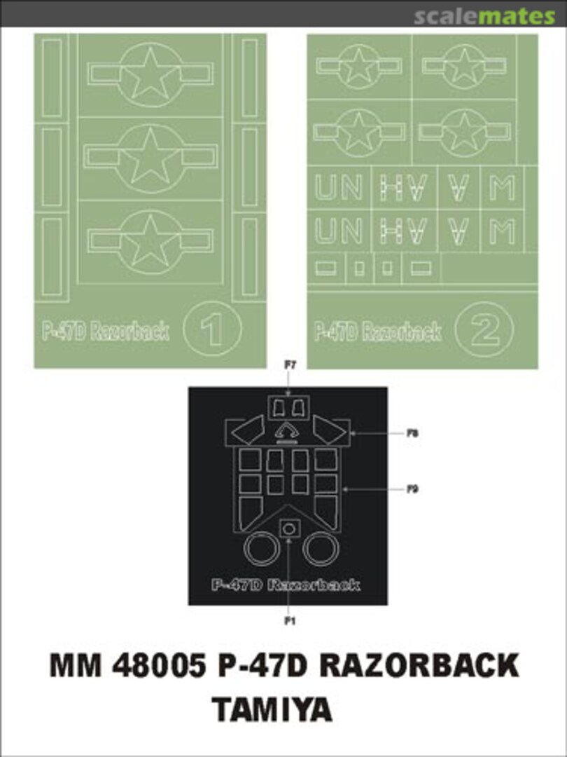 Boxart Republic P-47D Thunderbolt MM48005 Montex Boxart Republic P-47D Thunderbolt MM48005 Montex