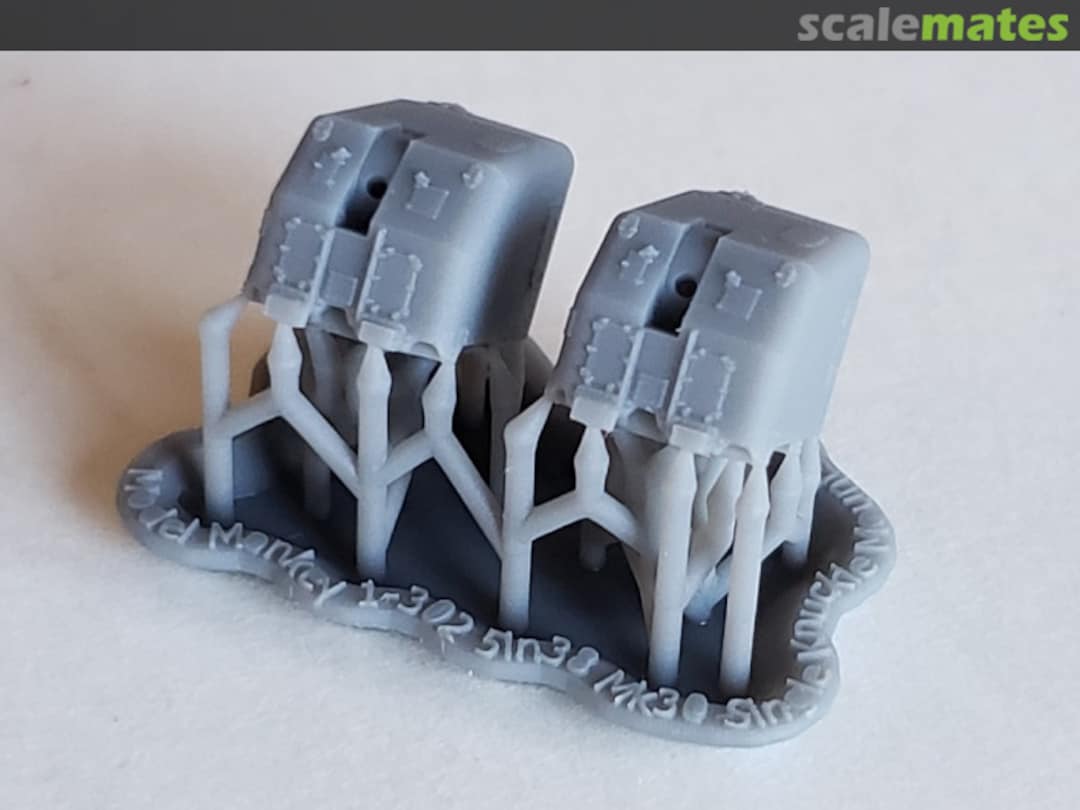 Boxart USCGC Roger B. Taney 5"/38 cal. Mounts with fixed trunnions(no barrels) (Mk.30 Mod.60 single mounts) 302-5in1Knuckle Model Monkey Boxart USCGC Roger B. Taney 5"/38 cal. Mounts with fixed trunnions(no barrels) (Mk.30 Mod.60 single mounts) 302-5in1Knuckle Model Monkey