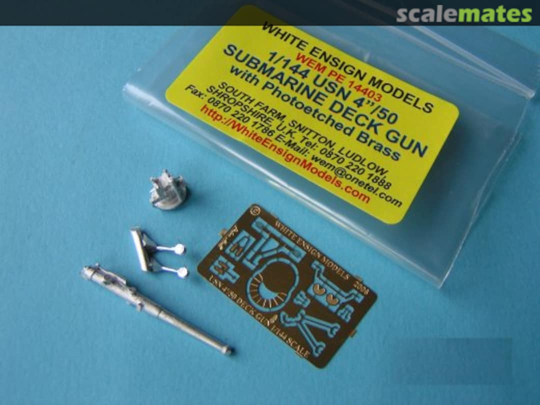 Boxart USN 4"/50 Submarine Deck Gun PE 14403 White Ensign Models Boxart USN 4"/50 Submarine Deck Gun PE 14403 White Ensign Models