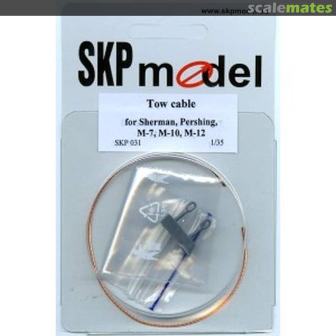 Boxart Tow Cable for Sherman, Pershing, M-7, M-10, M-12 SKP 031 SKP model