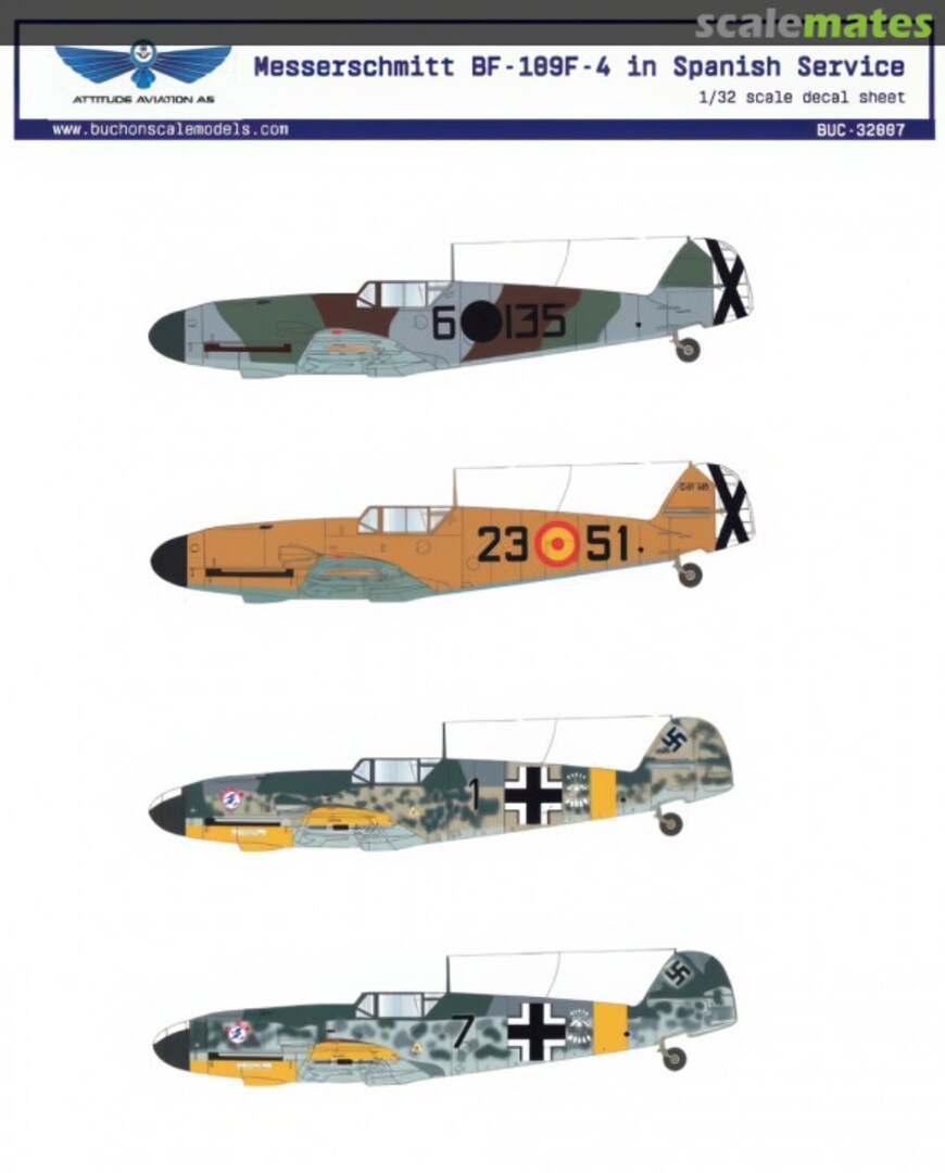 Boxart Messerschmitt Bf 109 F-4 BUC-32007 Attitude Aviation AS Boxart Messerschmitt Bf 109 F-4 BUC-32007 Attitude Aviation AS
