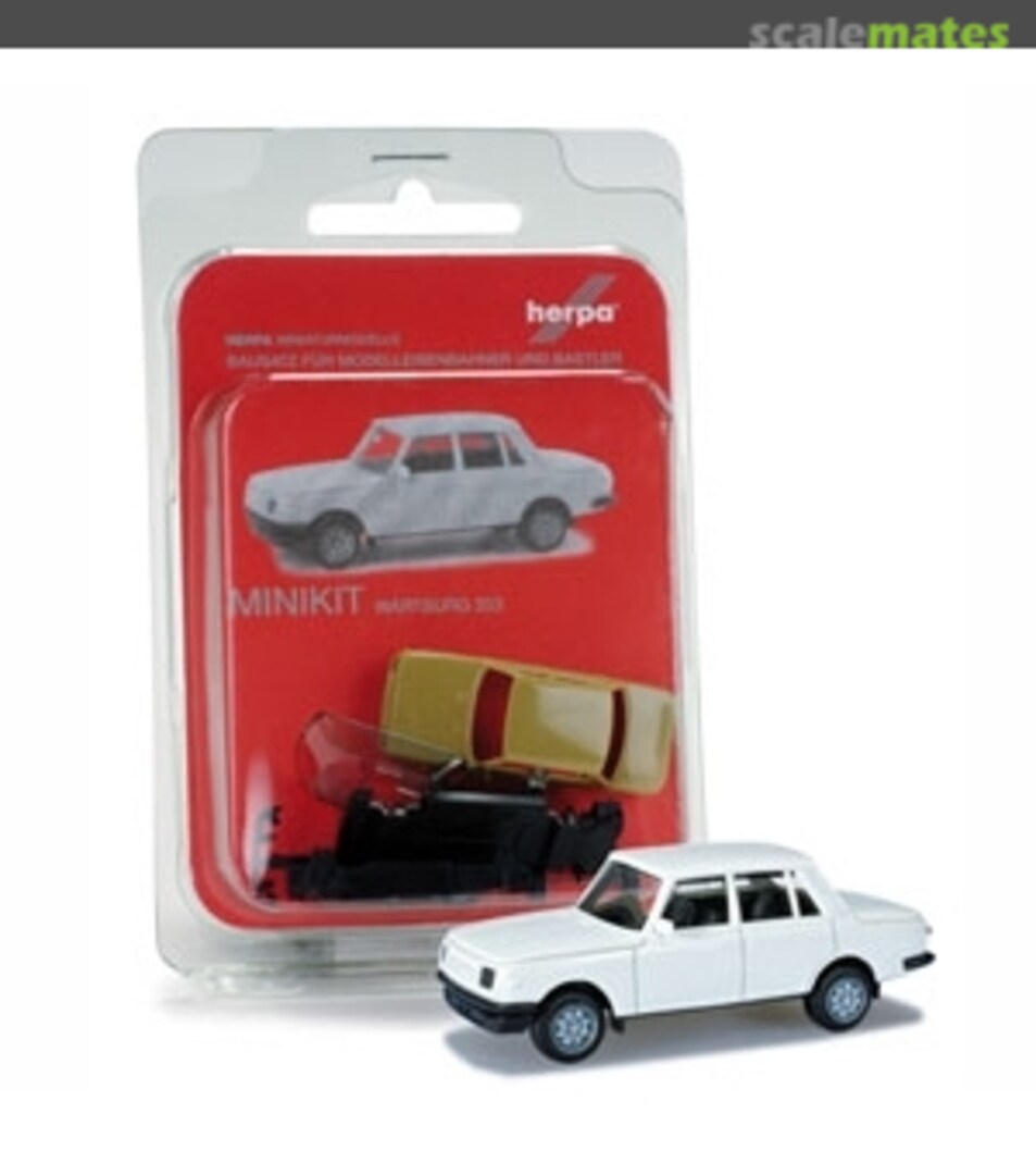 Boxart MiniKit: Wartburg 353 '85, perlweiss 012300-002 Herpa
