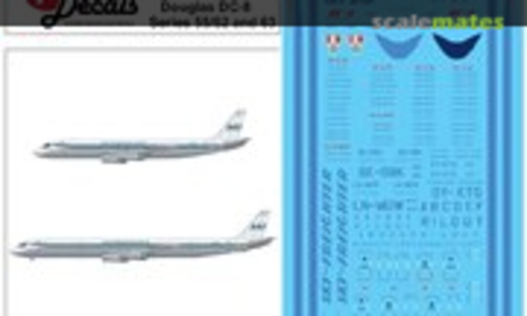 1:72 SAS Douglas DC-8-55/DC-8-62/DC-8-63 (Lima November Decals LN72-561) LN72-561