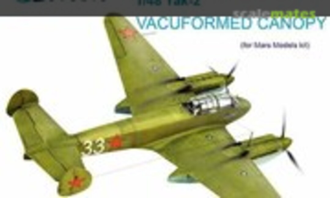 1:48 Yak-2 Vacuformed Canopy (Quinta Studio QC48081) QC48081