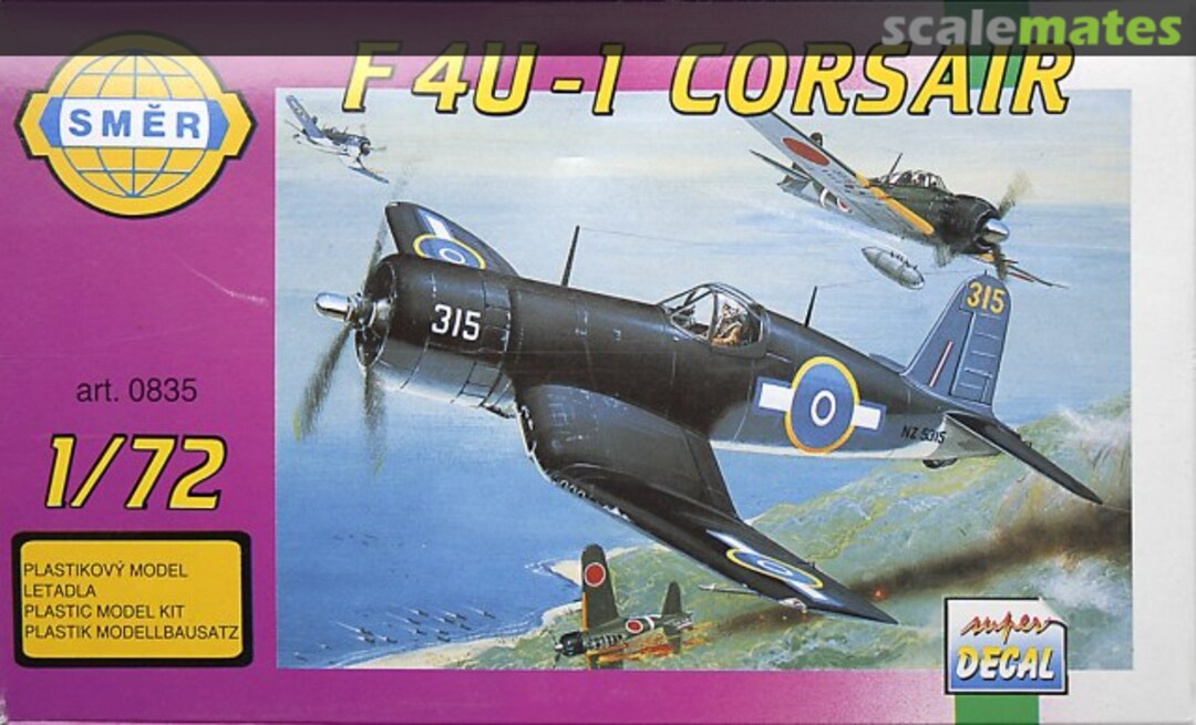 Boxart F4U-1 Corsair 0835 Směr Boxart F4U-1 Corsair 0835 Směr