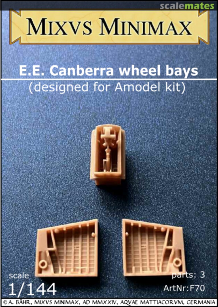 Boxart E.E. Canberra wheel bay set F70 Mixvs Minimax Boxart E.E. Canberra wheel bay set F70 Mixvs Minimax