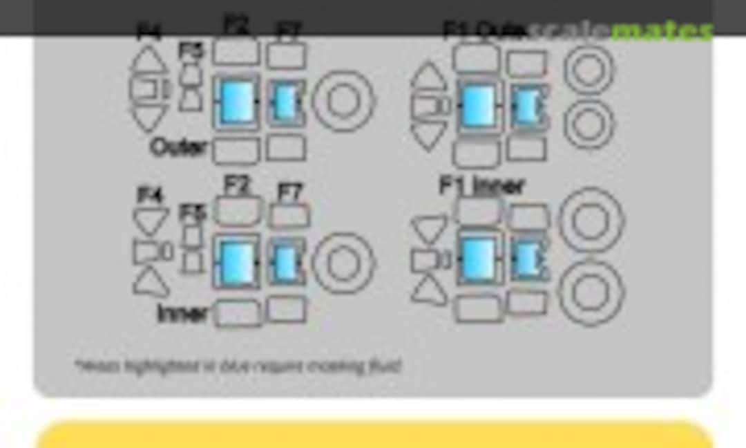 1:48 J7W1 "Shinden" Canopy & Wheel Masks (Kit Masx 48-091) 48-091