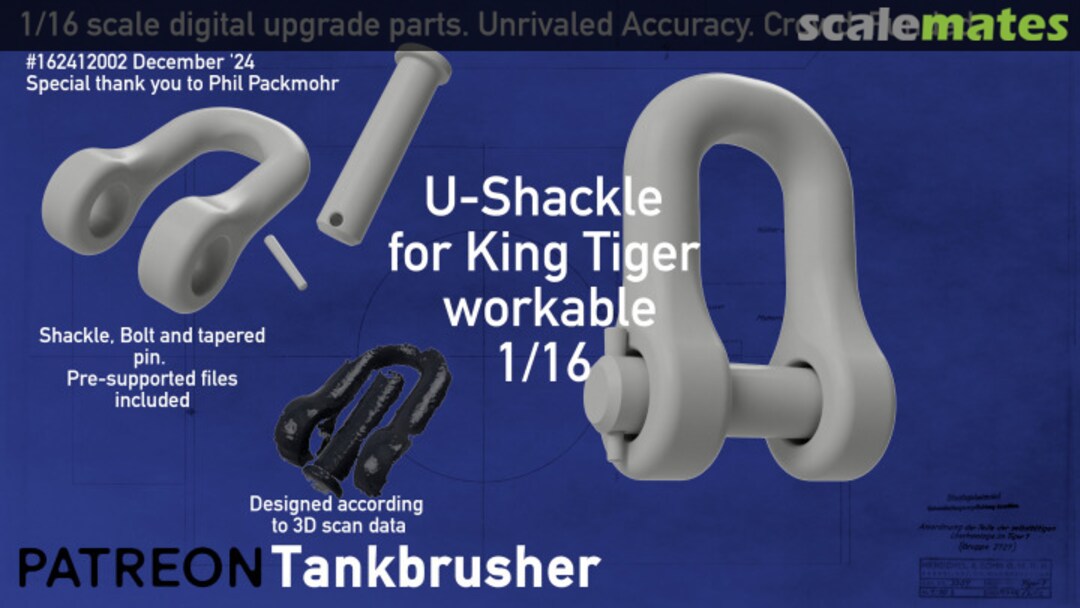 Boxart King Tiger Shackles 162412002 Tankbrusher Scale Modeling